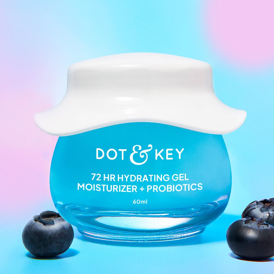 Dot & Key 72HR Gel Moisturizer + Probiotics for Face tube product packaging