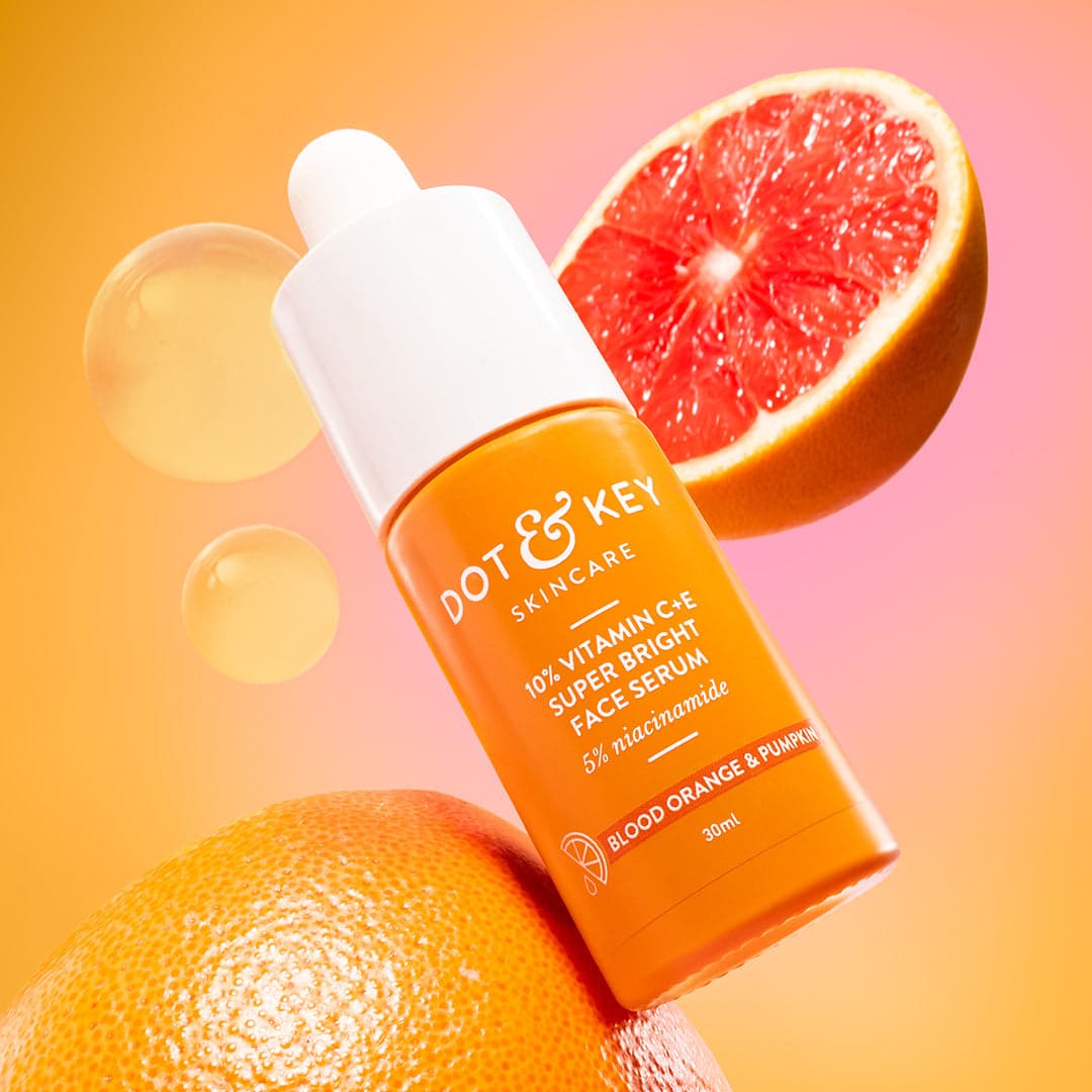 Dot & Key 10% Vitamin C + E Face Serum with 5% Niacinamide bottle product packaging
