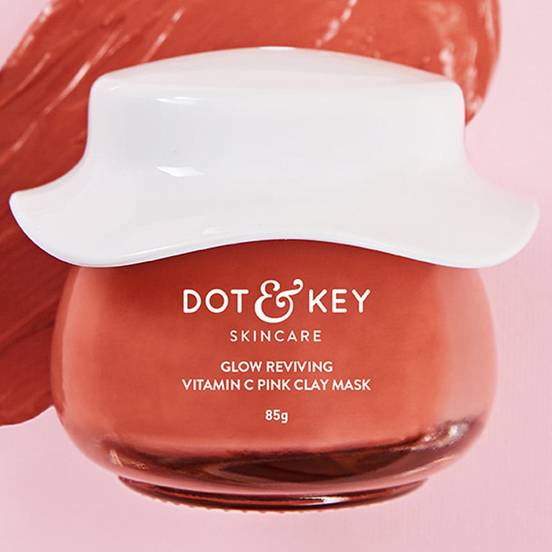 Dot & Key Vitamin C Pink Clay Mask jar product packaging