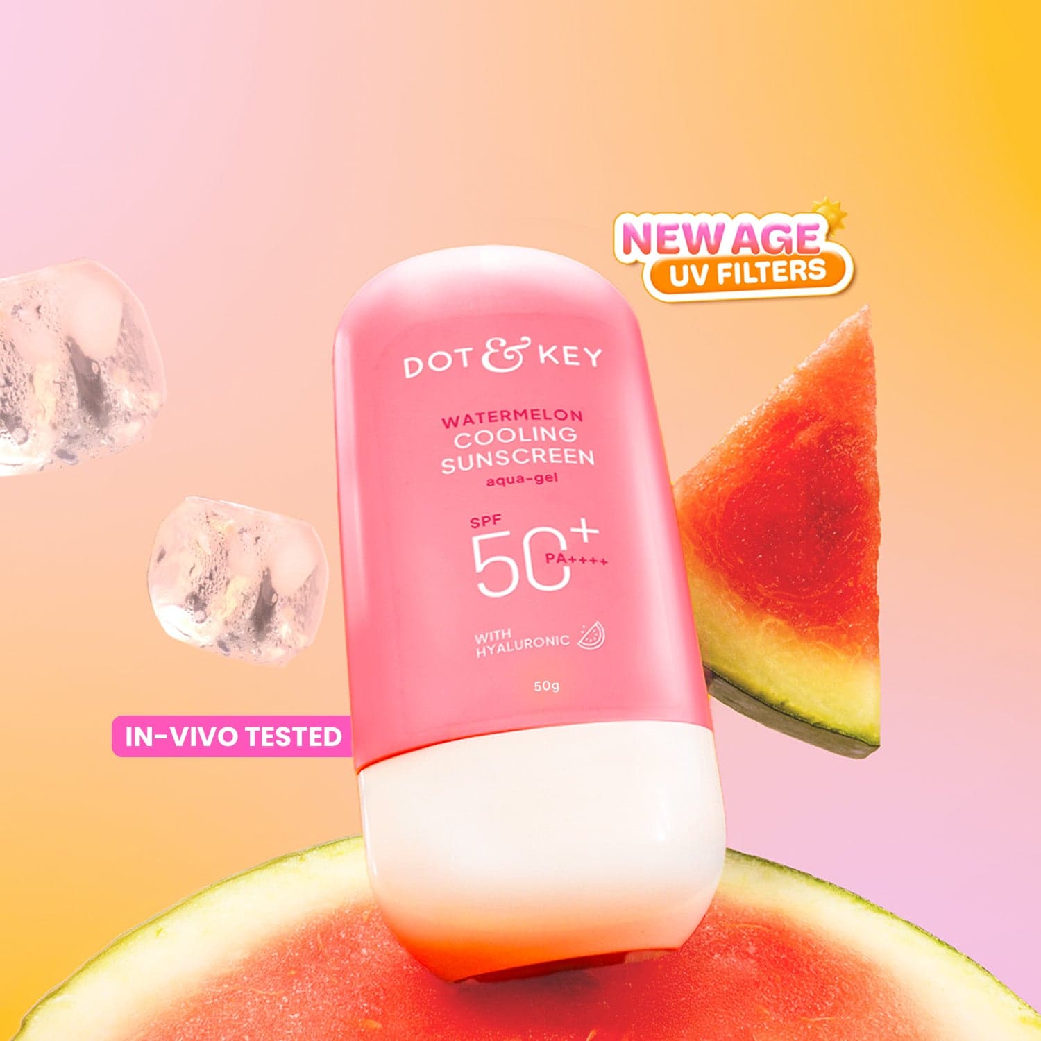 Dot & Key Watermelon Cooling Sunscreen SPF 50+ PA++++ tube product packaging