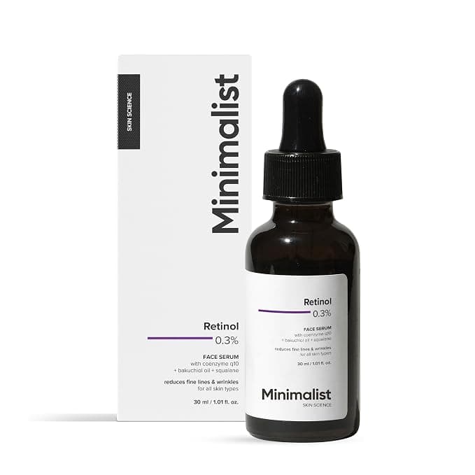 Minimalist 0.3% Retinol Anti-Aging Night Serum with Q10