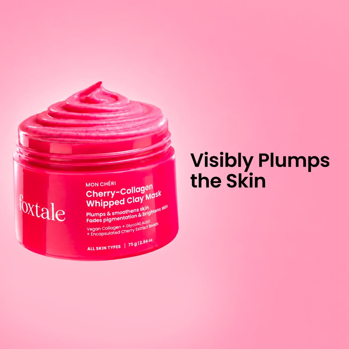 Foxtale Mon Cheri Cherry-Collagen Whipped Clay Mask