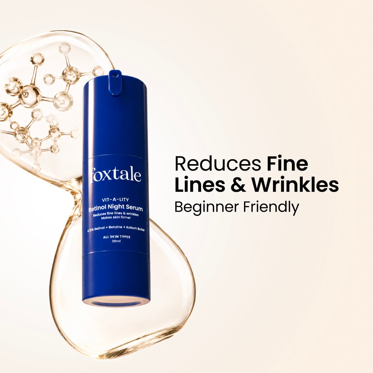 Foxtale Vit-A-Lity 0.15% Retinol Night Serum