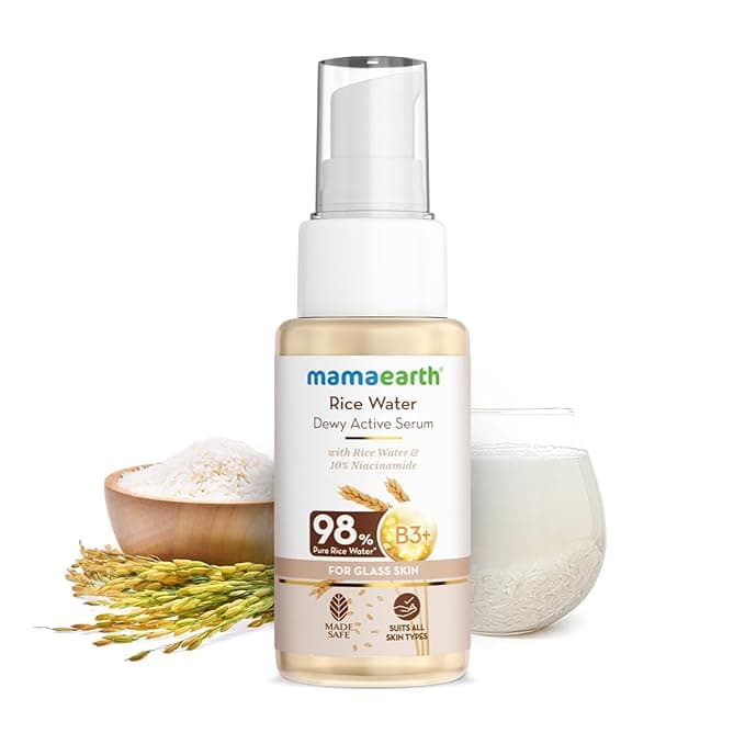 Mamaearth Rice Water Dewy Active Serum with 10% Niacinamide
